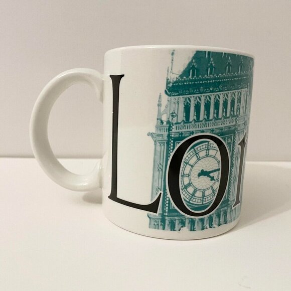 2002 Starbucks London City Mug Collector Series England Big Ben 20oz - Picture 1 of 16